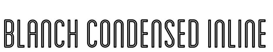 Blanch Condensed Inline cкачати шрифт безкоштовно